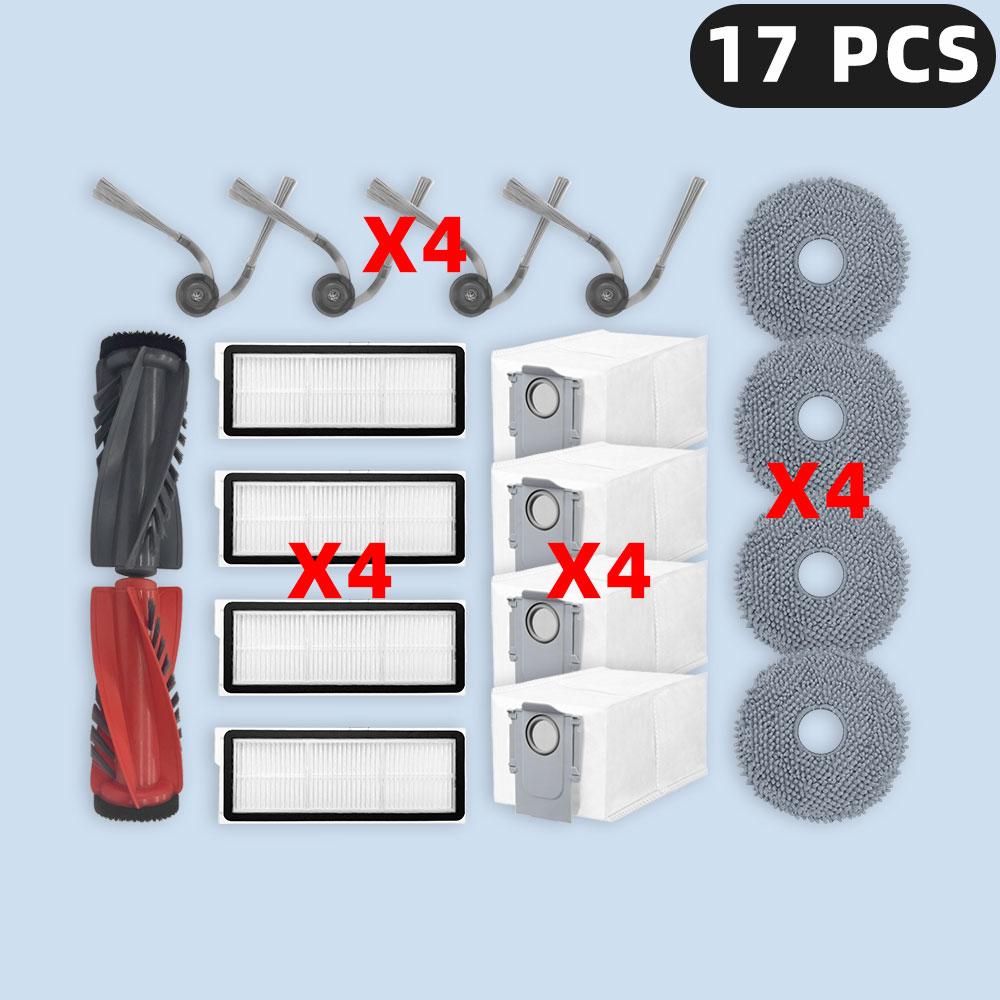 Compatible For ( Roborock Qrevo C / Curv / CurvC / Edge / EdgeC / 5AE / S5V ) Parts Main Side Brush Filter Mop Cloth Dust Bag