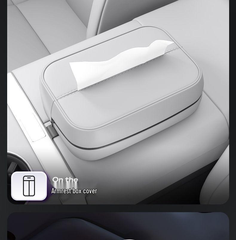 Fits 25 Leapmotor A10 Models: Car Tissue Box for Seat, Armrest, and Interior Modification