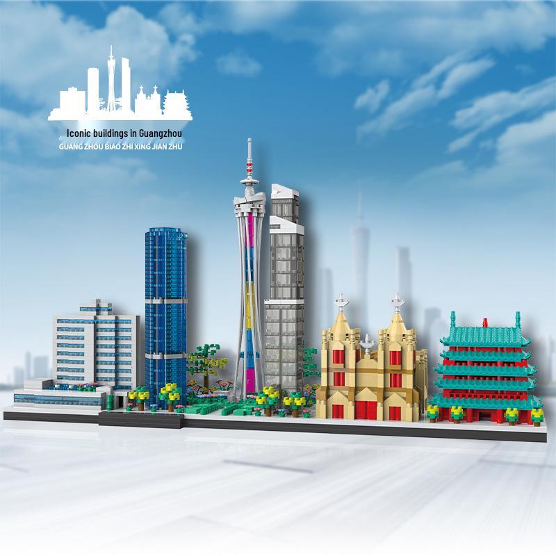 Guangzhou City Skyline Building Blocks Toy for Kids