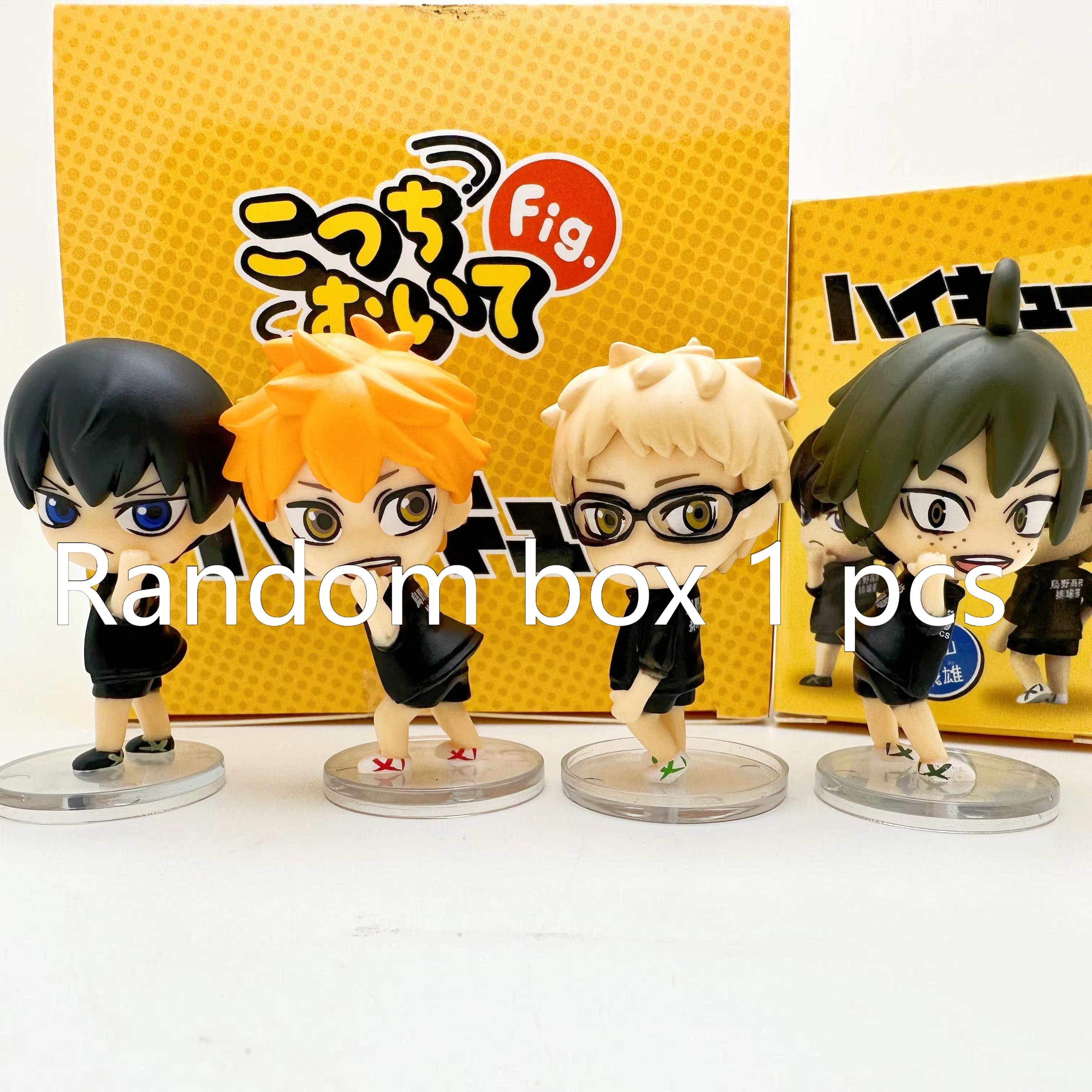Op voorraad Japanse Versie Van Volleyball Boys Groet Met Een Draai Hinata En Kageyama Terugkijkend Weergevend Team Uniform Figuur orange