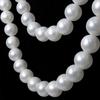 10Pcs DIY Faux Pearl Garland Staircase Decoration Large White Bead Wall Hanging Ornament Home Wedding Bridal Shower Party Stairway Decor