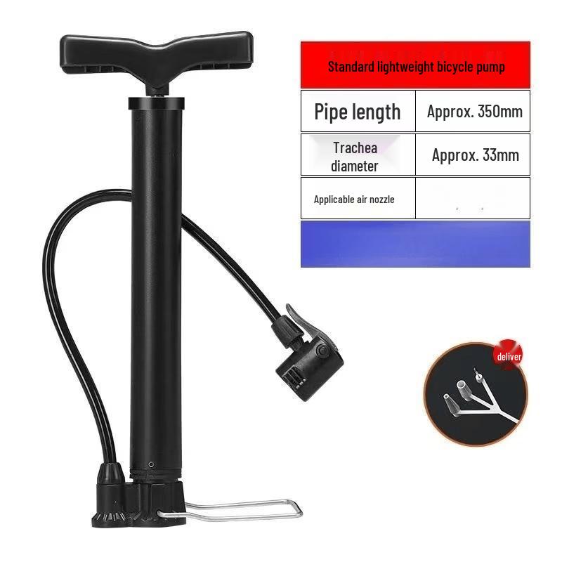 Lishi Portable High-Pressure Bicycle Air Pump with Gauge