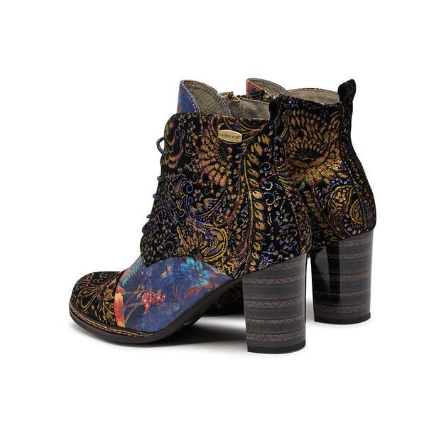 Ботильоны Laura Vita Elceao 21 темно-синего цвета