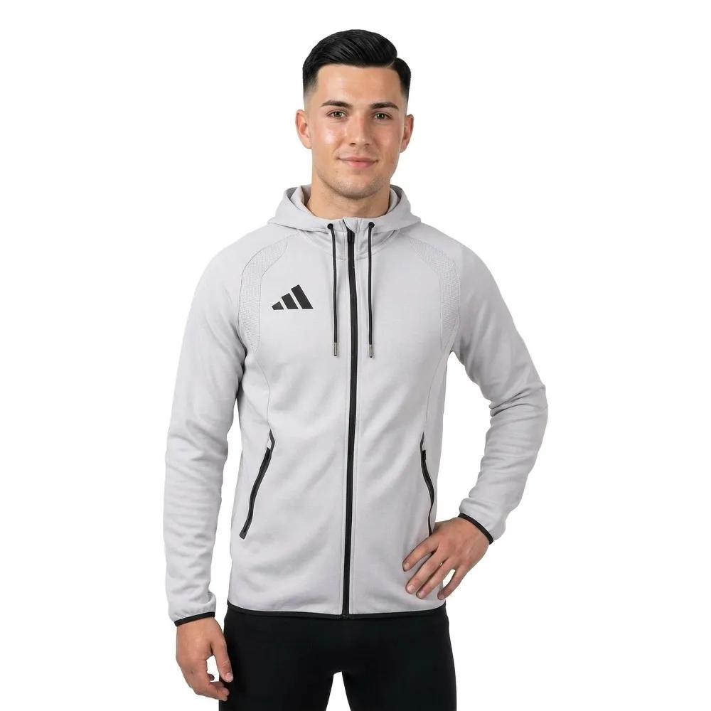 Adidas Tiro Travel Sweatshirt Full zip Grey