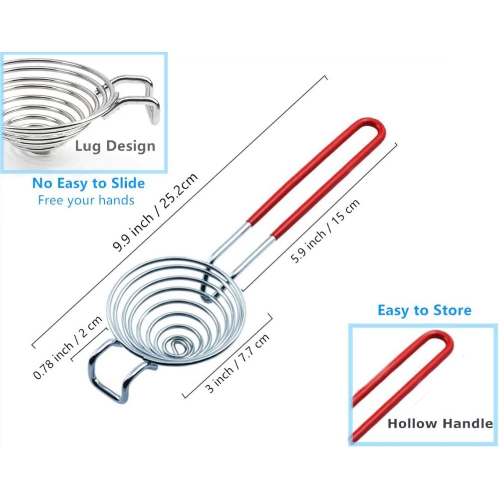 Egg Separator Spiral 304 Stainless Steel With Long Handle