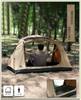 GOGlamping Σκηνή Τουριστική Θολωτή Σκηνή TC Μονοθέσια 1 Άτομο EYE Αυτοστηριζόμενη Σκηνή Σκηνή TC Ελαφρύς Σκελετός Αλουμινίου Εμπρόσθια και Πίσω Είσοδος Διχτυωτό Φωταγωγός