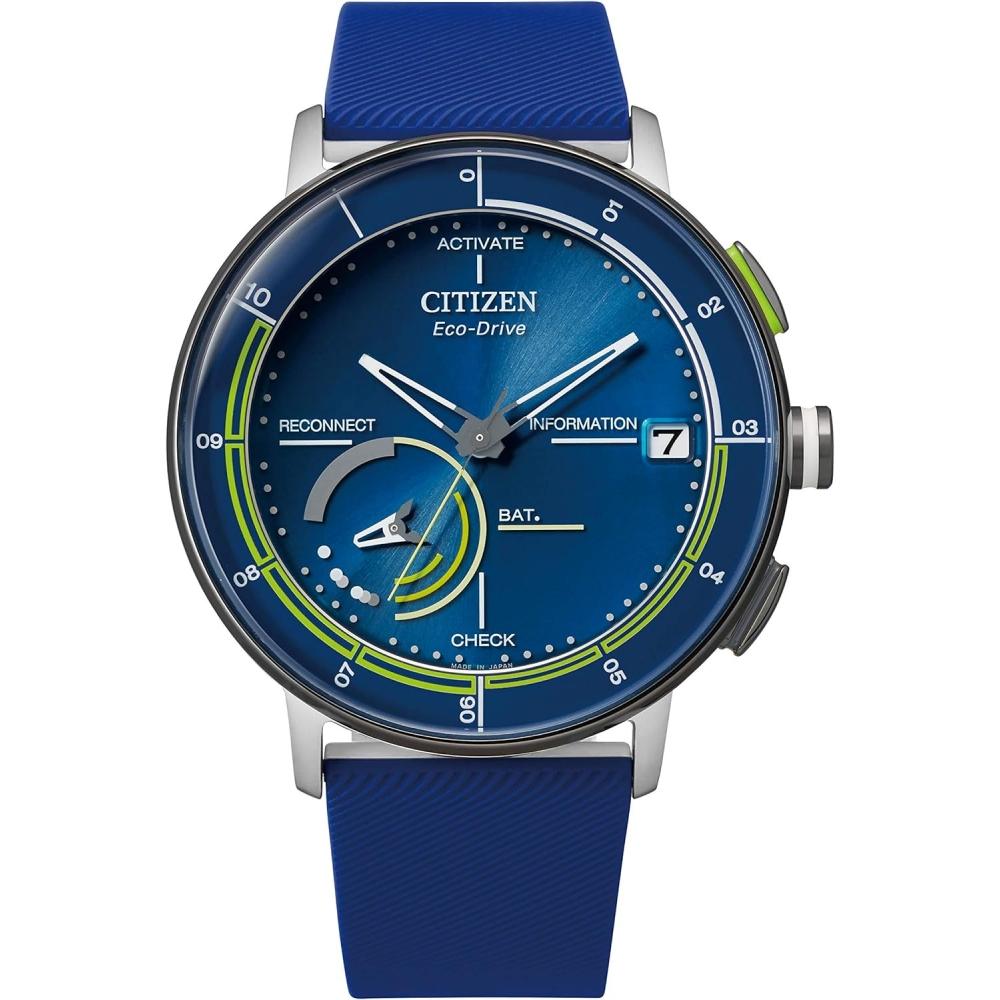 

Citizen [Citizen] Eco Drive фотоэлектрические умные часы Eco Drive Riiiiver резиновый ремешок модель Bz7014 06l мужские S синие