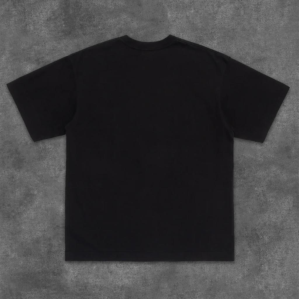 Short-sleeved T-shirt, Meichao Creative Firearms Printing Heavy Cotton Loose Round Neck Half-sleeved Tee