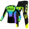 Conjunto de equipamentos de motocross para crianças 4 5 6 7 8 9 10 11 12 13 anos Juventude criança Motocicleta menino menina Jersey Pant Kits corrida terno Off-road Enduro MX MTB