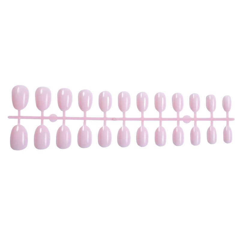 

Ручная работа Короткие Овальные Накладные Ногти - Однотонный Женский Нейл-арт