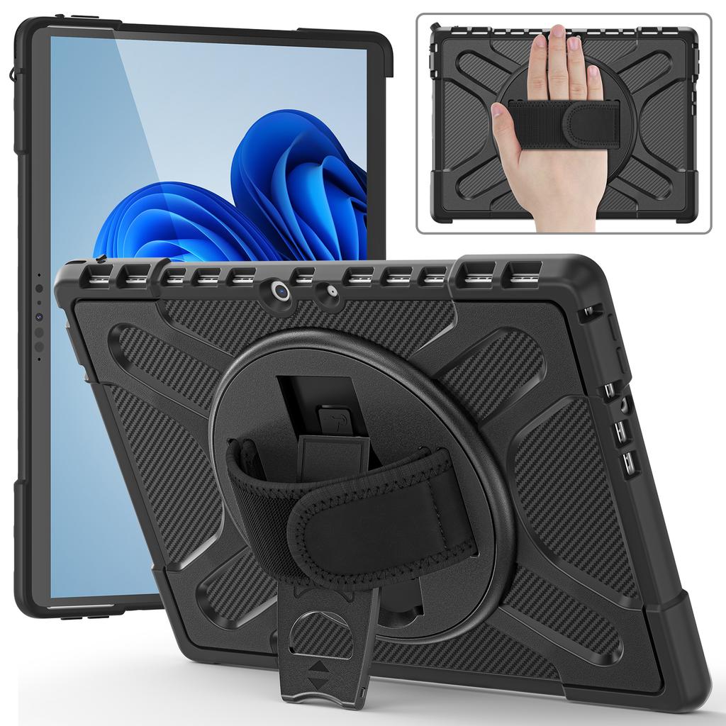 For Microsoft Surface Pro 11 10 9 8 7 6 5 4 for Surface GO 1 2 3 4 Rugged Protective Case Reinforced Corners Case with Holder