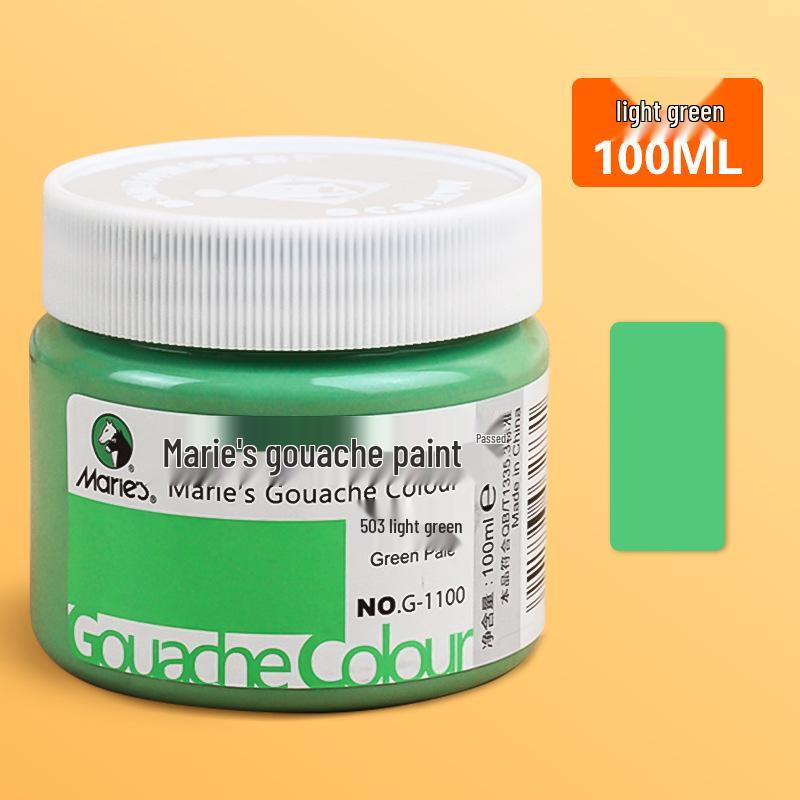 Mali 24-Color Children's Gouache Paint Set, 100ml Washable Art Supplies for Students