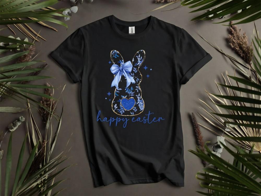 

Day Bunny Blue Floral Chinoiserie Rabbit Hoodie Tshirt Men Women Unisex AD816 M