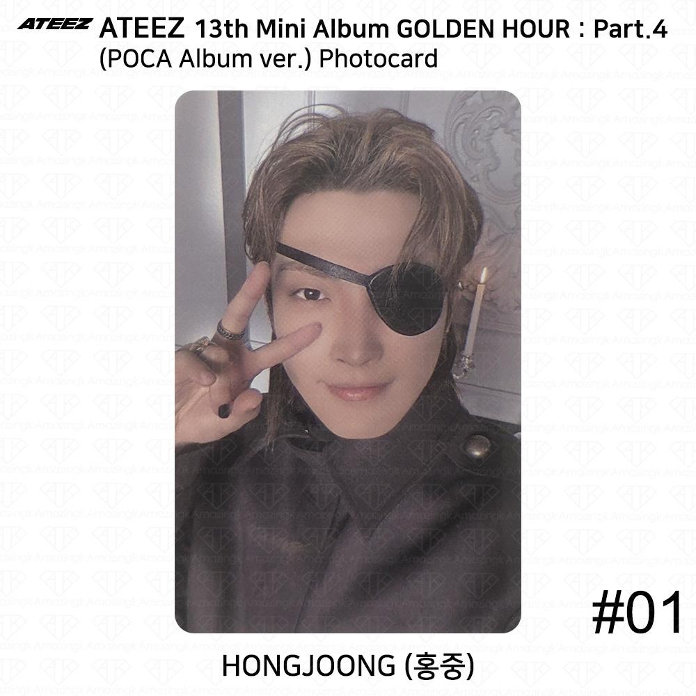 ATEEZ 13. Mini-Album Golden Hour Teil 4 POCA Album Version. Fotokarte