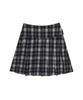 Love Is True Gt Belt Check Skirt(Navy)