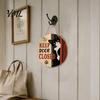 Easy Hanging Entryway Decor Wooden Welcome Sign for Front Door, Decorative Dog Paw Wall Plaque with Pet Lover Gift Idea Hemp Rope Lovers, Home Indoor