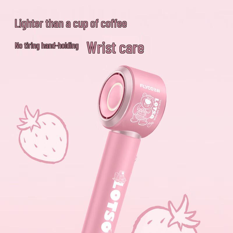 Flyco Secador de Cabelo Portátil Íons Negativos Ursinho Morango