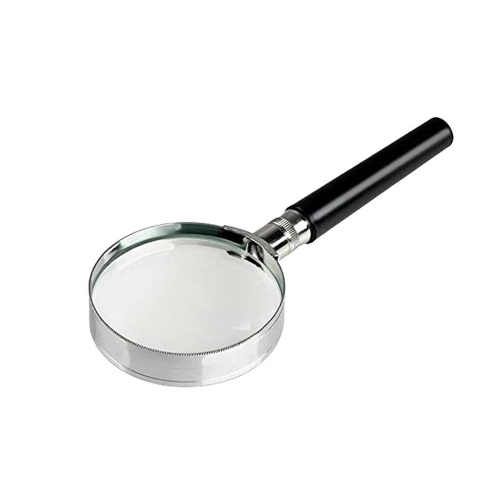 Senior Friendly Handheld Magnifying Glass Antislip Handle 5 Size Lens Option Perfect For Books Stamps Hobbies