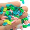 100pcs Mixed Mini Leaf Slices Polymer Clay Leaves Charm Sprinkles for Crafts Making Slime Decoration DIY Crafts Nail Art Decor
