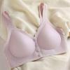 Front-hook Large Size Ultra-thin Breastfeeding Bra with Gathered Breasts and Breathable and Comfortable Wire-free Bra