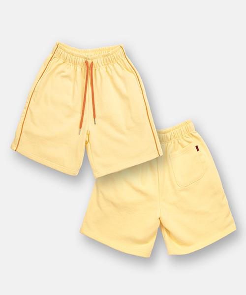 Eogeulo Soft Piping Half Pants Soft Yellow