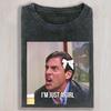 Maglietta Unisex Meme "Sono Solo Una Ragazza", Maglietta Grafica Divertente Michael Scott The Office, Maglietta Unisex per Appassionati di Cinema