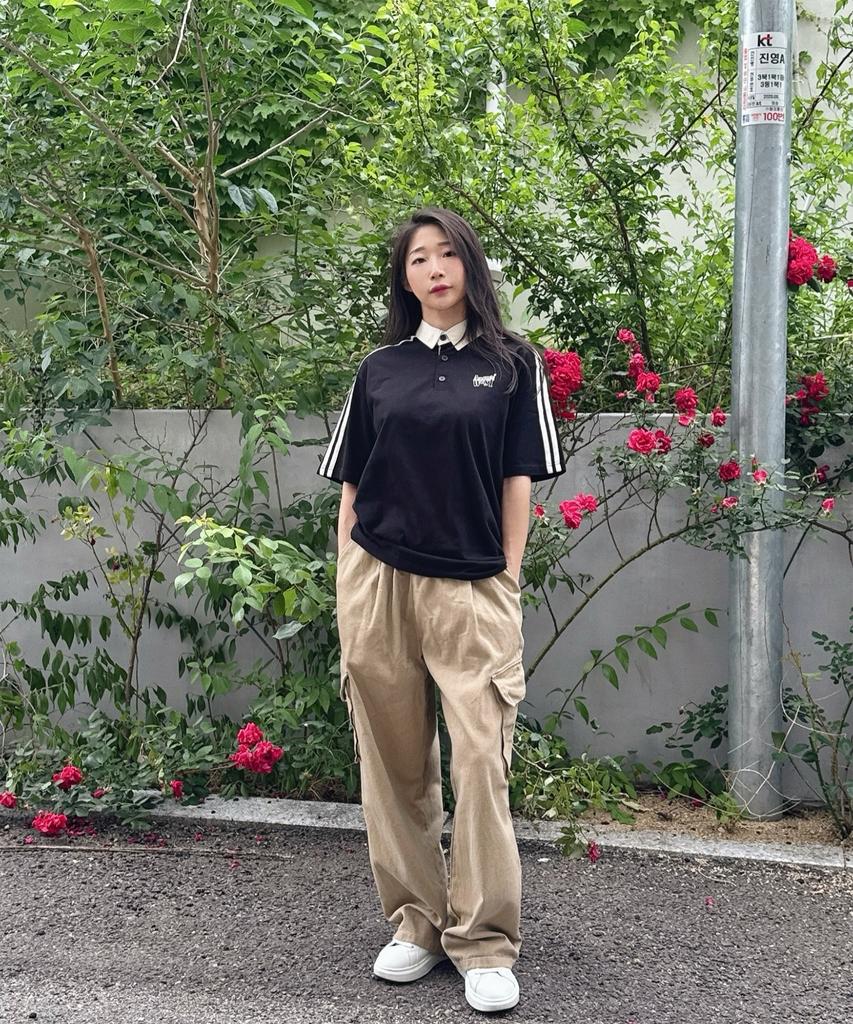Osillos [2Pack]_Collared Short Sleeve T-Shirts_C42 Celeb Pk Lettering Collared Short Sleeve Tee + C43 Double Tape Collared Short Sleeve Tee (2 Types)