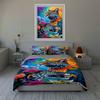 Leopard Floral Design. Bedding Duvet Cover Sets Duvet Covers Pillowcases Gifts (1 * Duvet Cover 2 * Pillowcases, Without Duvet Insert)
