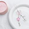 Cute Bowknot Phone Charm Acrylic Star Pendant Keychain Ornament Bag Accessory