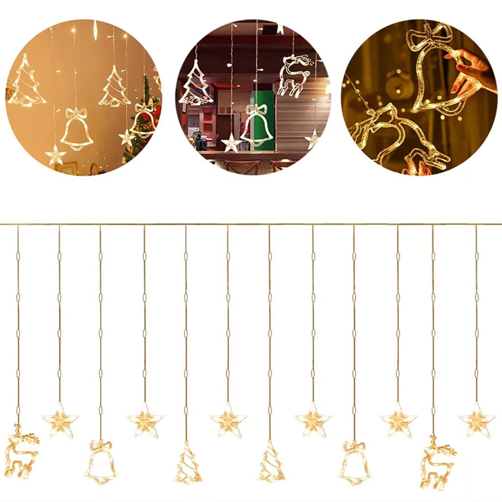 LED Curtain Light IP43 Water Resistant Romantic Decorative USB Curtain String Lamp for Bedroom Livin