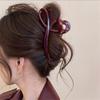 Elegant Jelly Color Bow Hair Claw For Women Girls