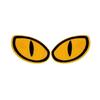 1 Pair Decoration Sticker Motorcycle Car Devil Eye Reflector Stickers Motorbike Decorative Accessory Reflective Stickers