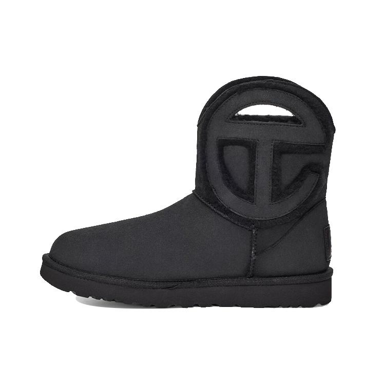 Telfar x UGG Logo Mini Cozy Soft Unisex Black Men s 1122991-BLK EU 40