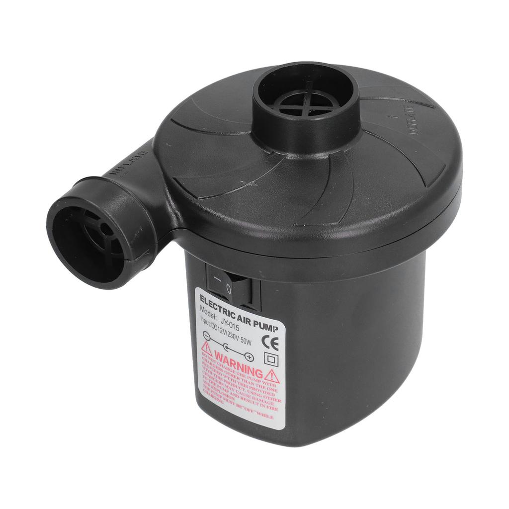 DC 12V Electric Air Pump Portable MultiFunction Inflator Pump with 3 Nozzles for Outdoor Camping