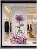 Purple Artificial Flowers for Window Display, Scene Decoration, and Clothing Store Visual Merchandising