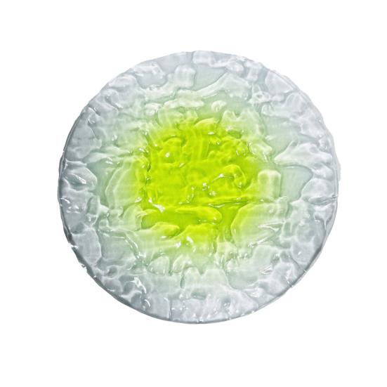 Acrylic Coaster Gradient Wave Design Cup Pads Heat-Resistant Round Table Mats