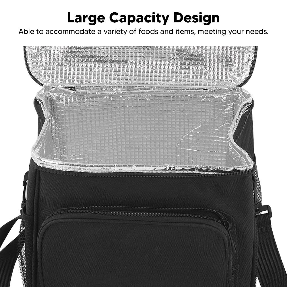 Reusable Thermal Lunch Box Oxford Fabric Cooler Lunch Bag Durable Lunch Container  Outdoor Use