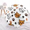1pc Cat Paw Prints Automatic Open/Close Umbrella, Compact Travel Umbrella, 8-Rib Sturdy Frame - Ideal Gift for Friends yy251118109
