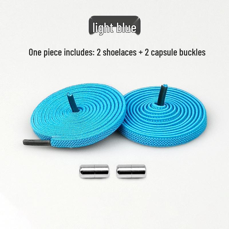 Creative No-Tie Shoelaces: Elastic Laces with Metal Buckle for Kids & Adults