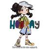 Schwarzes T-Shirt Damen Lässig Cartoon Mädchen Print Locker geschnittenes Oberteil Tägliches Tragen Sommer Outfit Street Style Mode