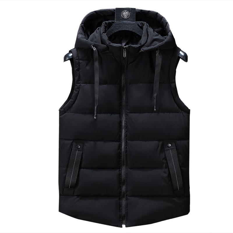 Winter Cotton Vest Men's Autumn and Winter Men's Jacket Middle-aged Warmth Thickened Large Size Men's Waistcoat
