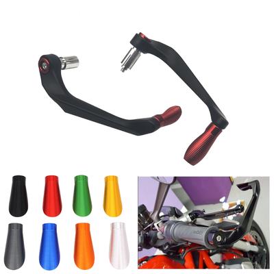 Motorfiets Stuur Rem Koppeling Hendels Beschermer Beugel Stuur Moto Onderdelen Fiets Universeel CNC Aluminium + ABS Kunststof