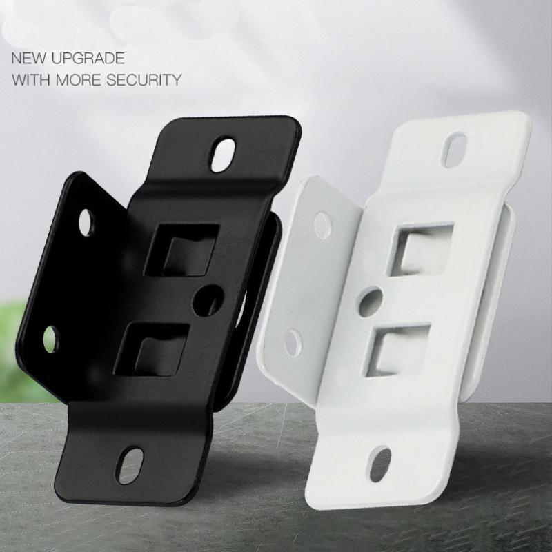 4Pcs Home Renovation Diy Tool Accessories Fixed Fastener 2-In-1 Insert Furniture Laminate L-Shaped 90 Degree Connector