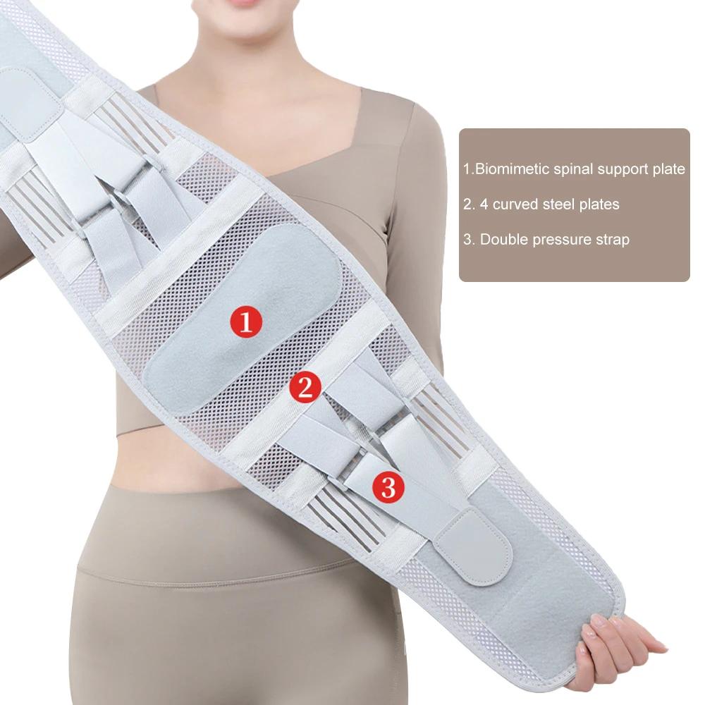 Lower Back Brace With Splints Ergonomic Spine Support For Men Pain Relief Posture Heavy Lifting