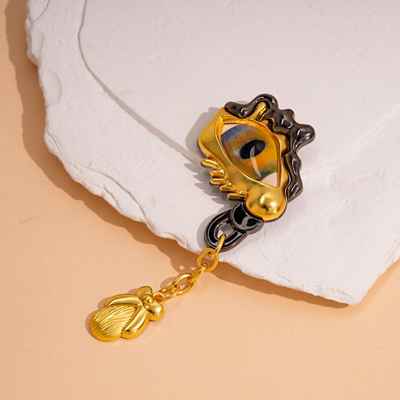 Elegant Hollow Keyhole Brooch For Women Trendy Fashion Jewelry Gift Commute Party Daily Wear Accessories