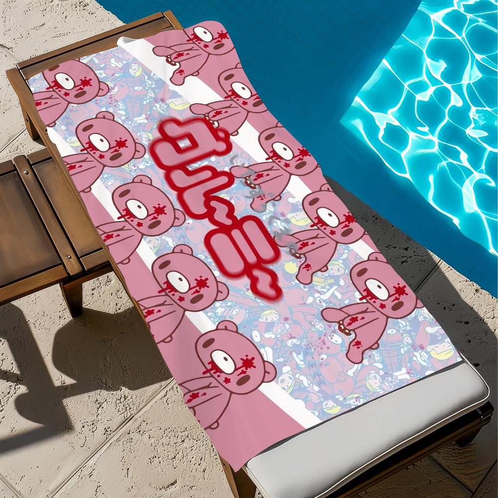 Cartoon G-gloomy-y Towel Gift For Travel Gym Sauna Travel Spa Shower Camping Quick Dry Sports Beach Towels Soft b-bear Pool