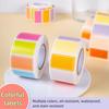 Colored Labels Stickers 500PCS Moving Box Labels Removable Rectangle Moving Labels Stickers Adhesive Solid Colors Tags