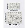 Silicone Alphabet A-Z Embossed Fondant Chocolate Baking Molds,Silicone Fondant Molds, For Decorating Birthday Cake Candy Chocolate DIY Craft Projects