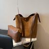 Large Capacity Commuter Tote Bag Winter New Fashionable Versatile Shoulder Bag Women's Bucket Bag