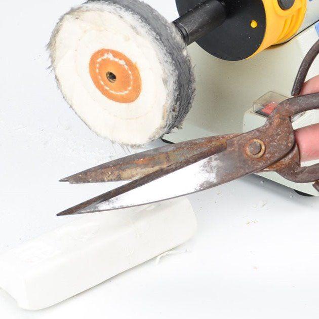 Thickened Velvet Cotton Jewelry Polishing Wheel with 6mm Handle